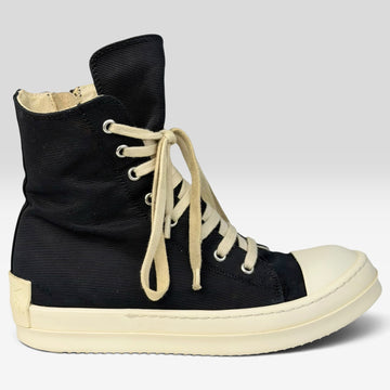 Rick Owens DRKSHDW Ramones High License Plate Black/Milk | Sneakers Rick Owens