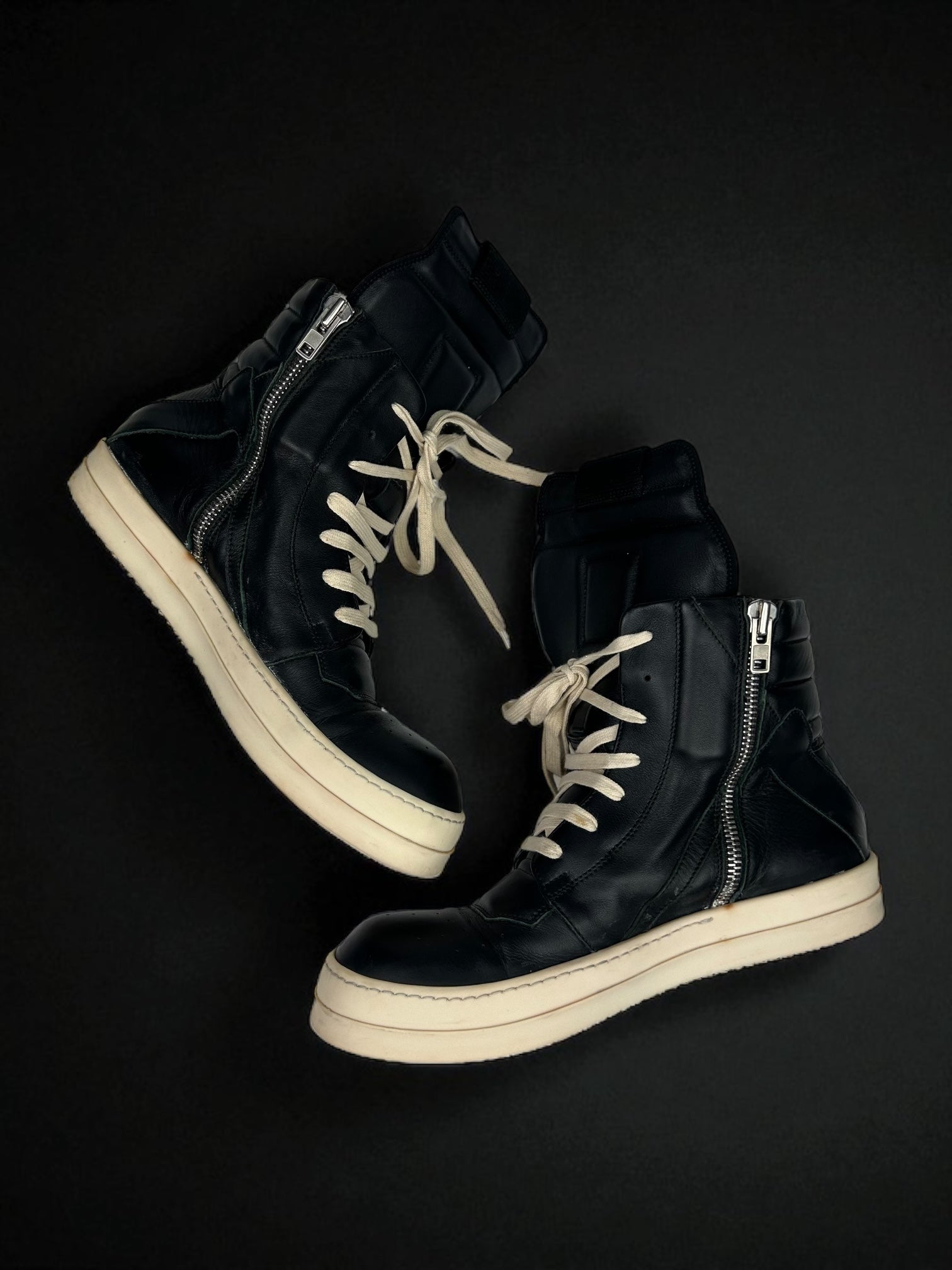 Rick Owens Geobasket Black Milk