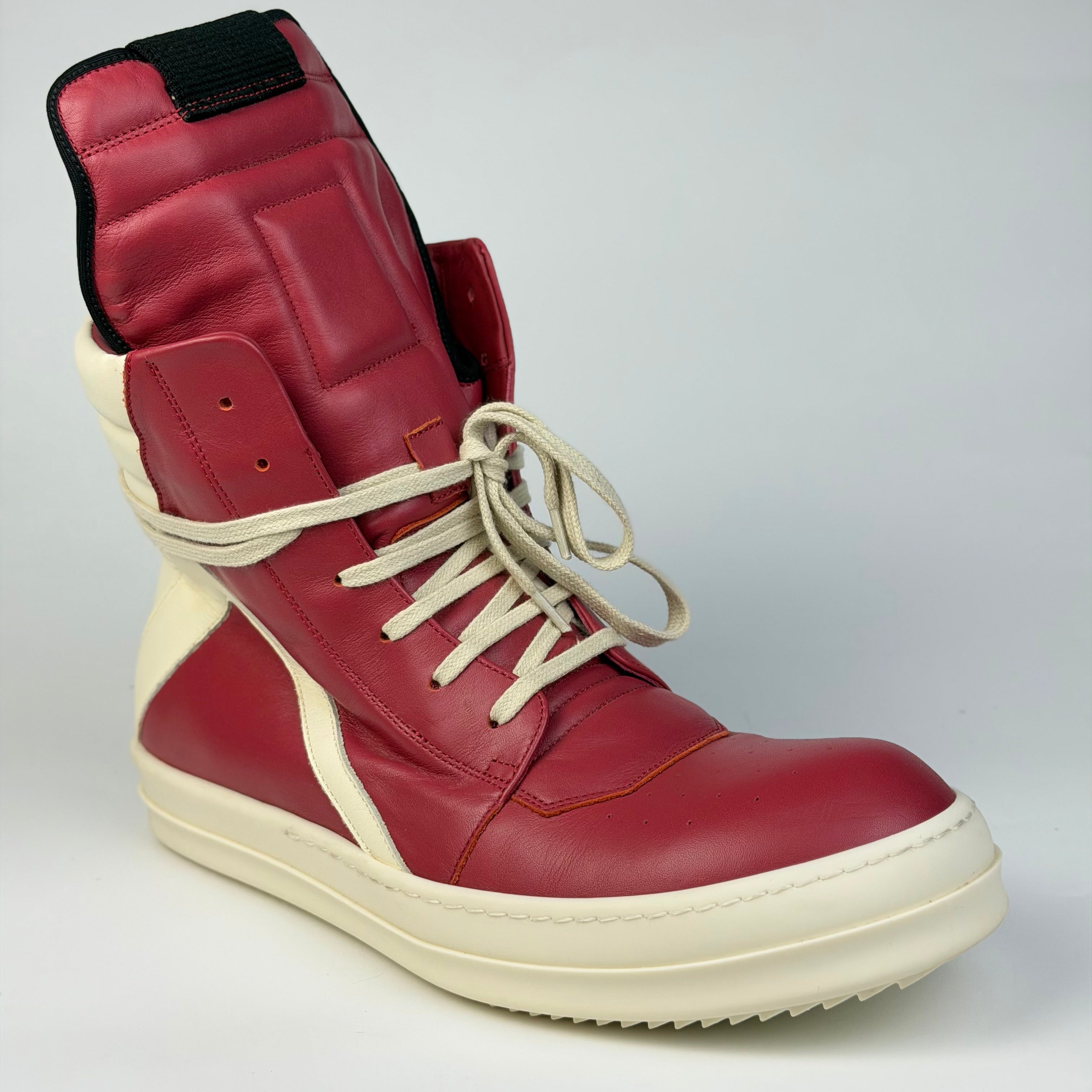 Rick Owens Geobasket Cardinal Red/Milk SS24 LIDO