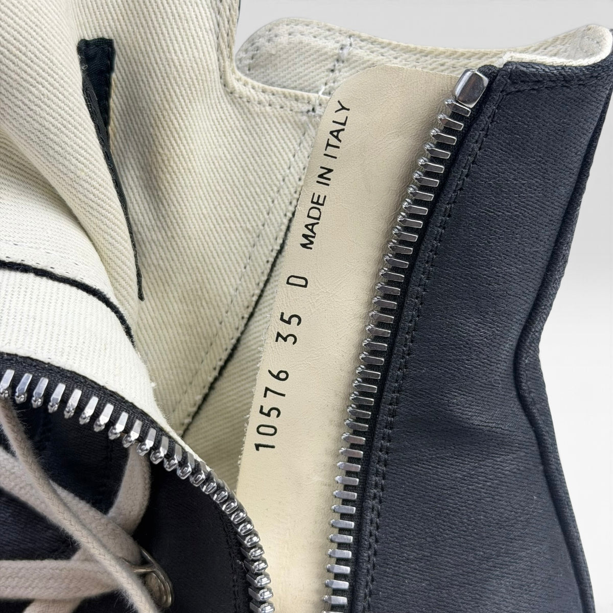 Rick Owens DRKSHDW Hexagram Ramones Denim Black