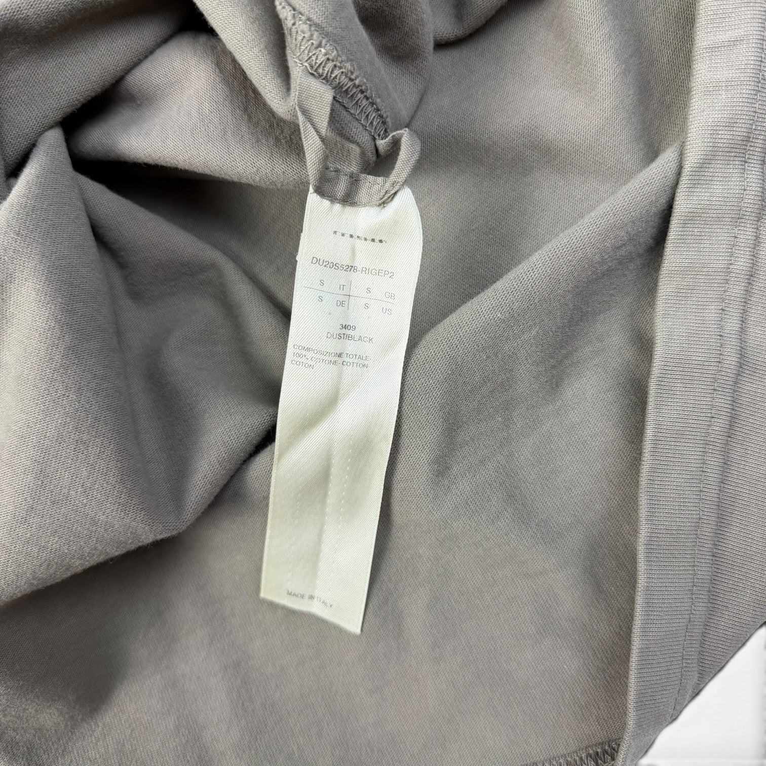 Rick Owens DRKSHDW Cropped Jumbo Hoodie Grey SS20