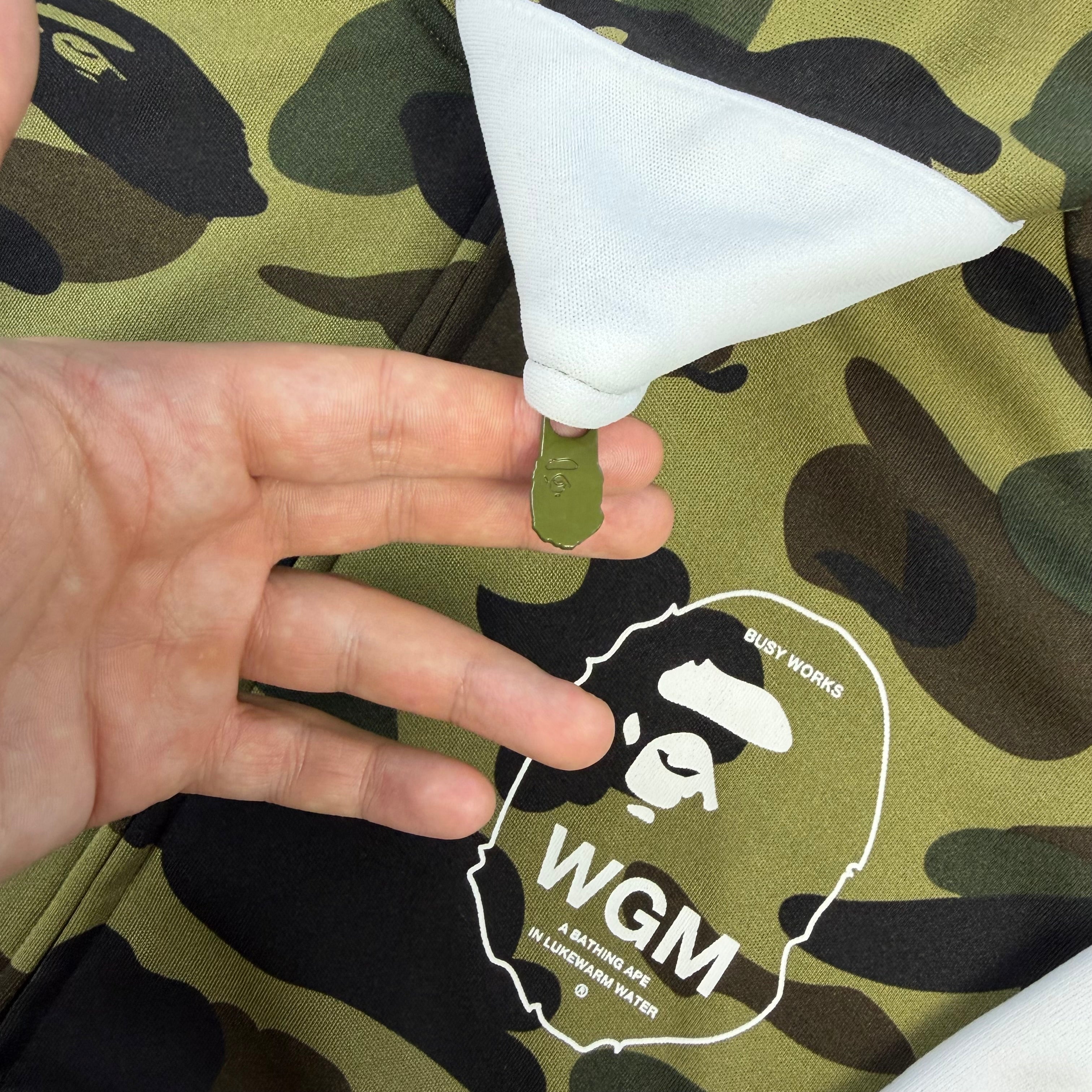 BAPE 1st Camo WGM Full Zip Hoodie Green