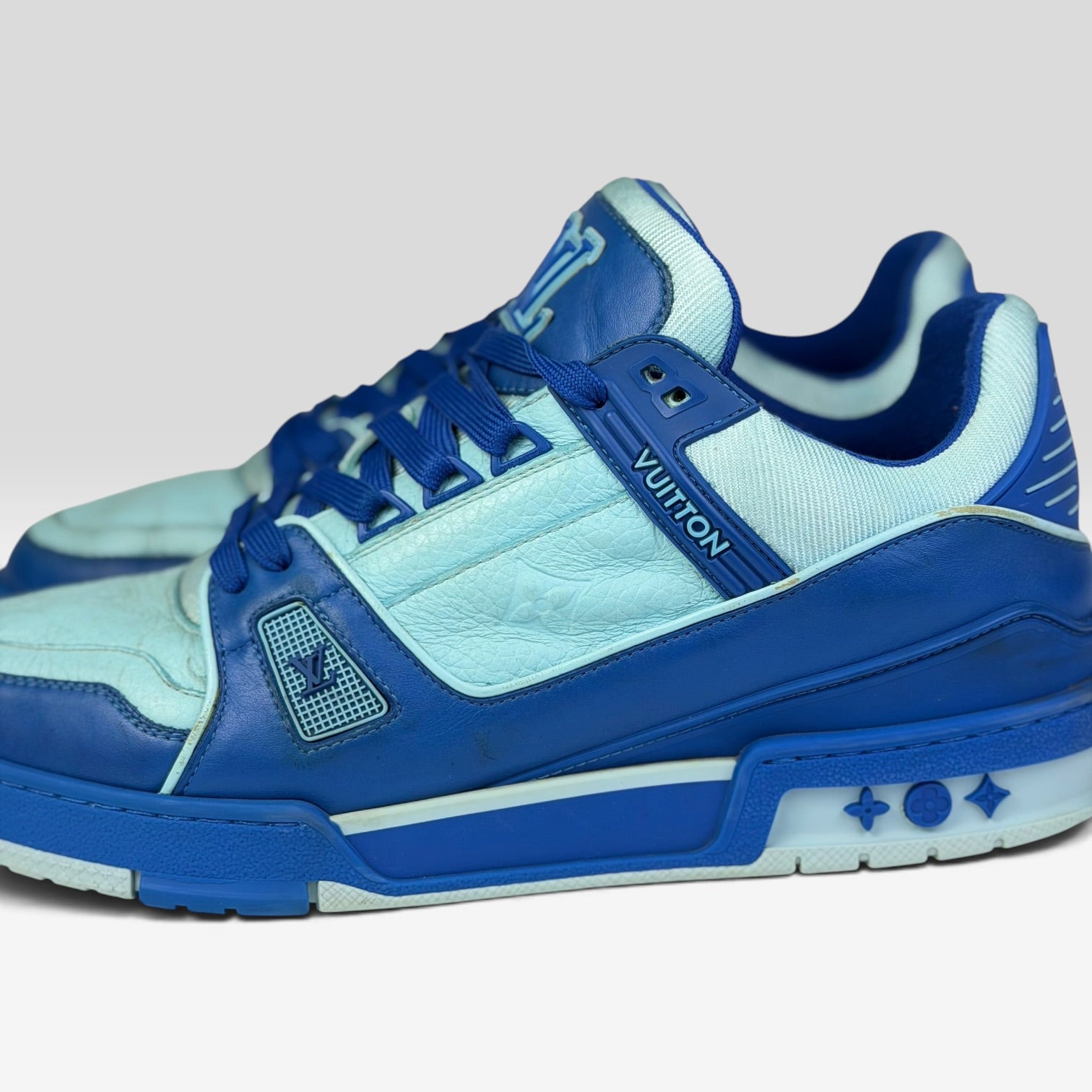 Louis Vuitton LV Trainer Sky Blue/Teal Monogram