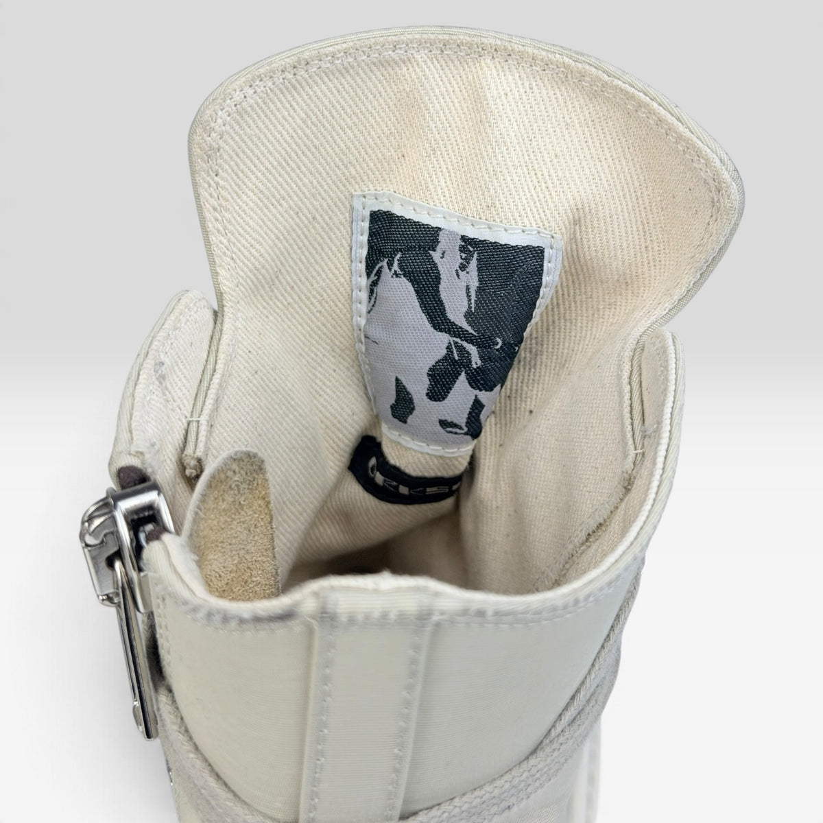 Rick Owens DRKSHDW Hexagram Ramones High Milk/Pearl