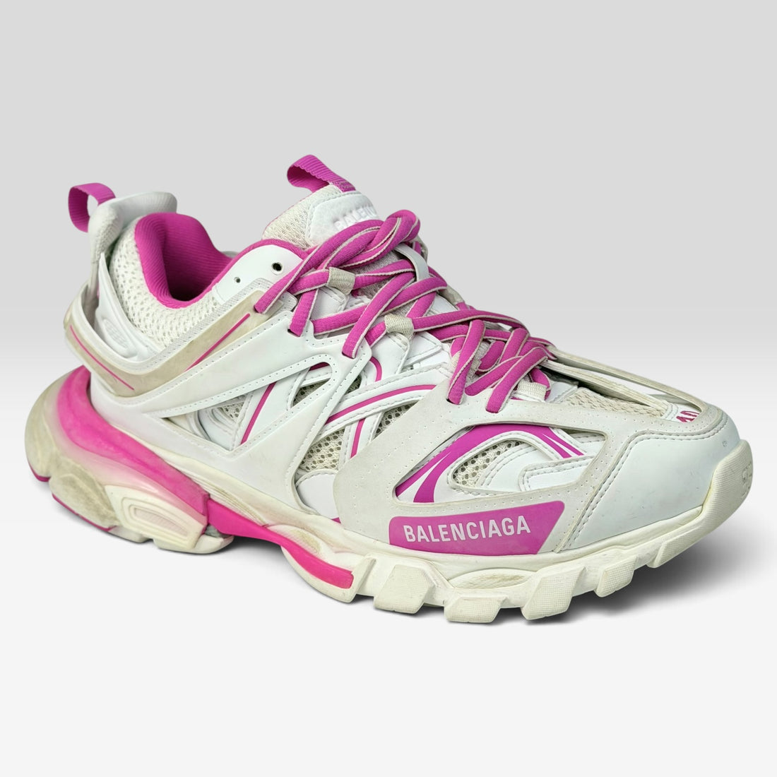 Balenciaga Track White/Pink Distressed