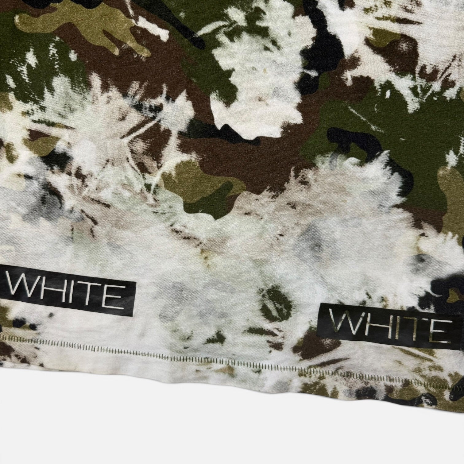 Off-White SS16 Bleached Camouflage T-Shirt Khaki
