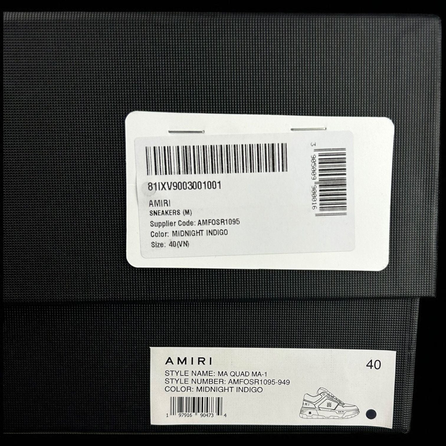 Amiri MA-1 Blue Bandana Denim