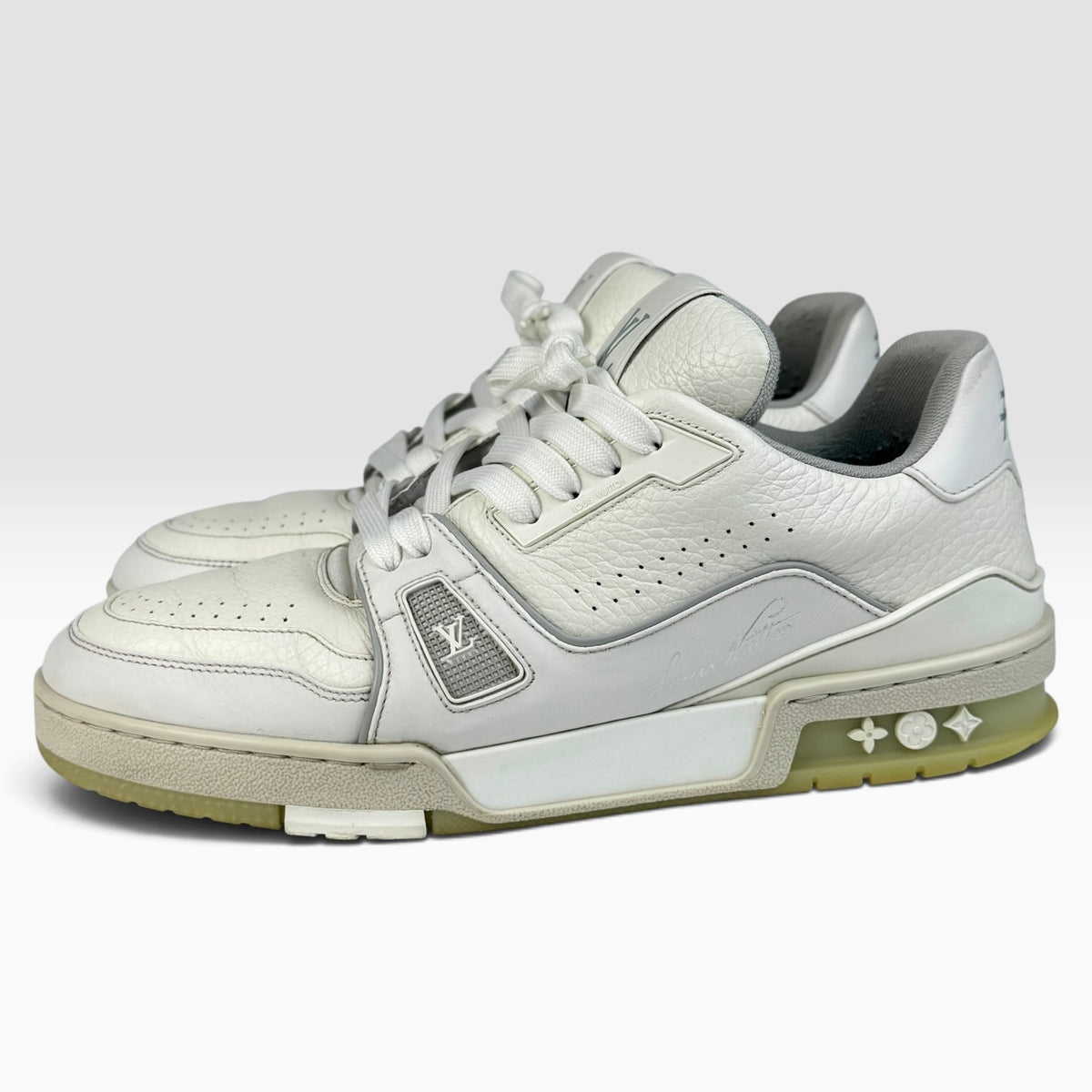 Louis Vuitton LV Trainer White/Grey Signature