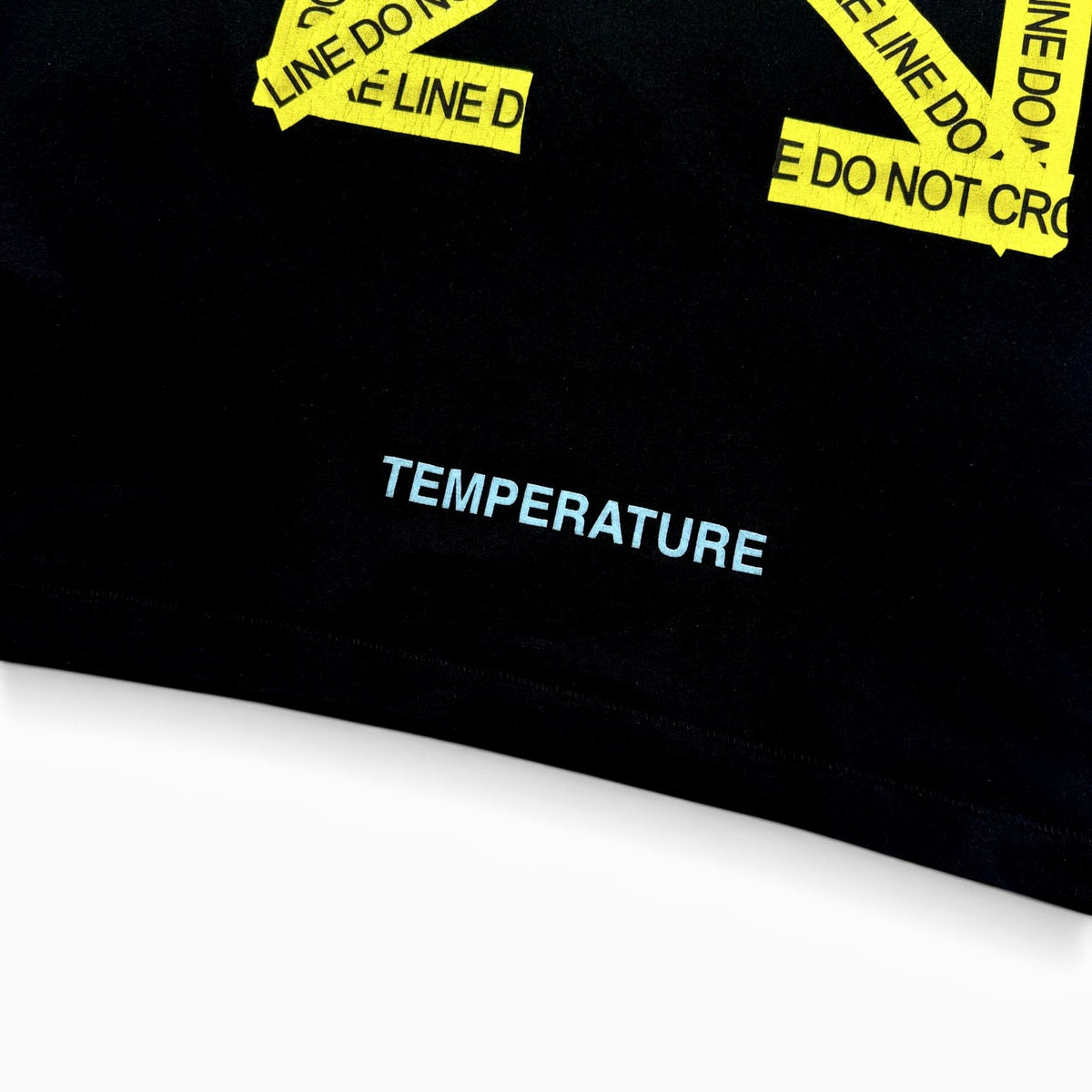 Off-White Fire Tape T-Shirt Black
