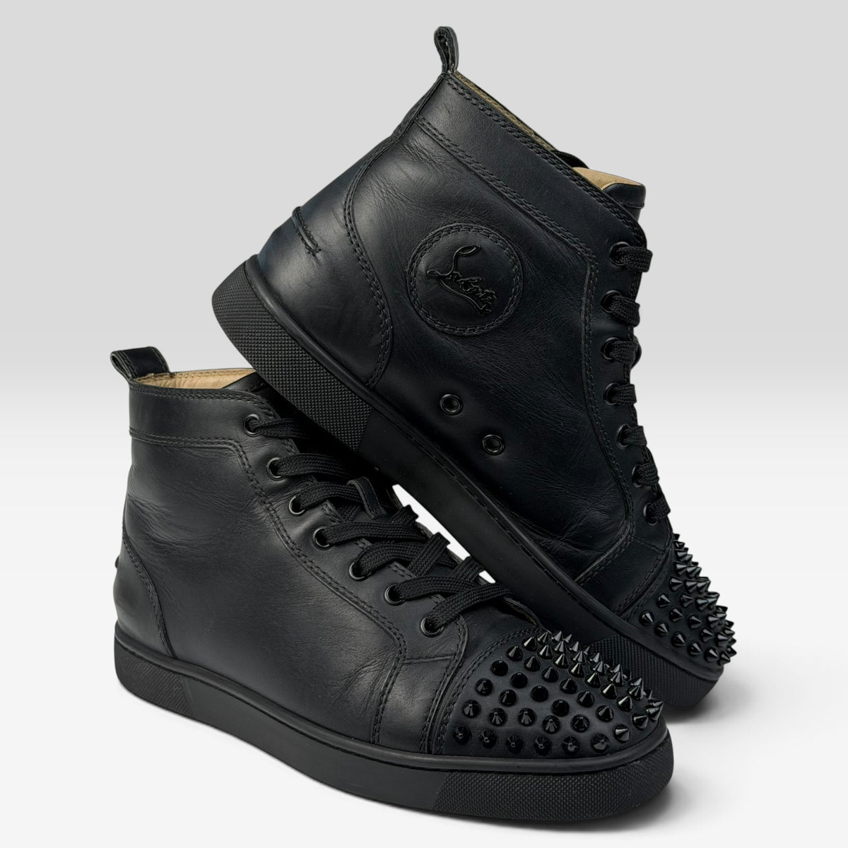 Christian Louboutin Lou Spikes High-Top Black