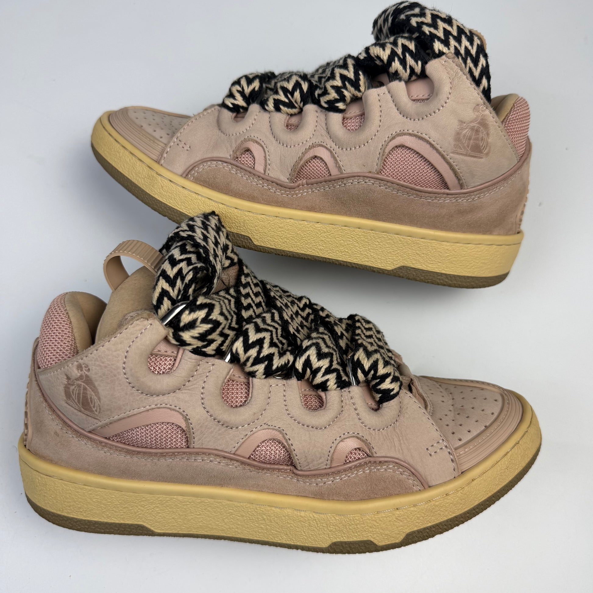 Lanvin Curb Pink Sneakers