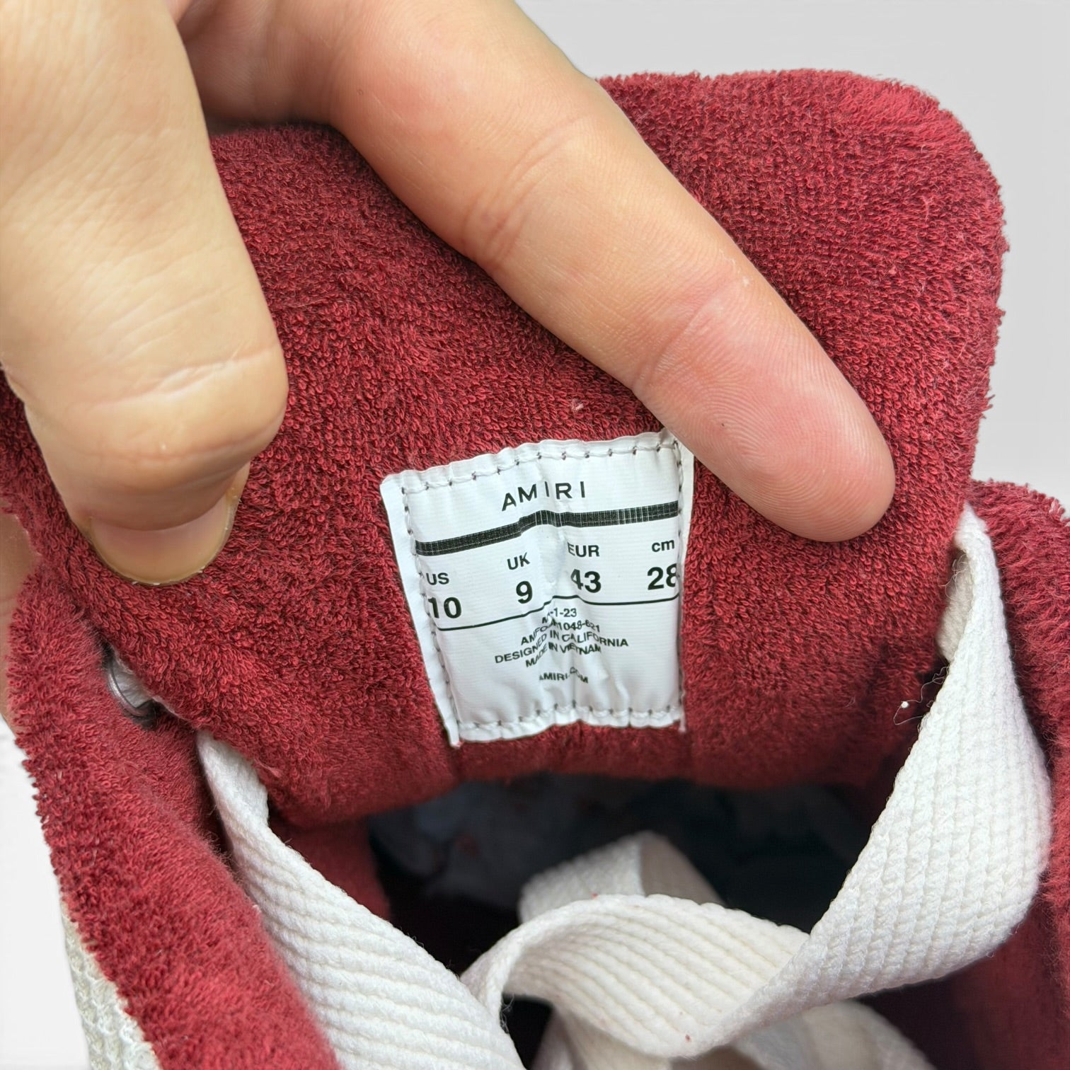 Amiri MA-1 White/Red | Sneakers Amiri