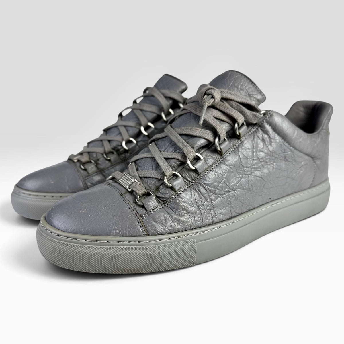 Balenciaga Arena Low Grey Leather