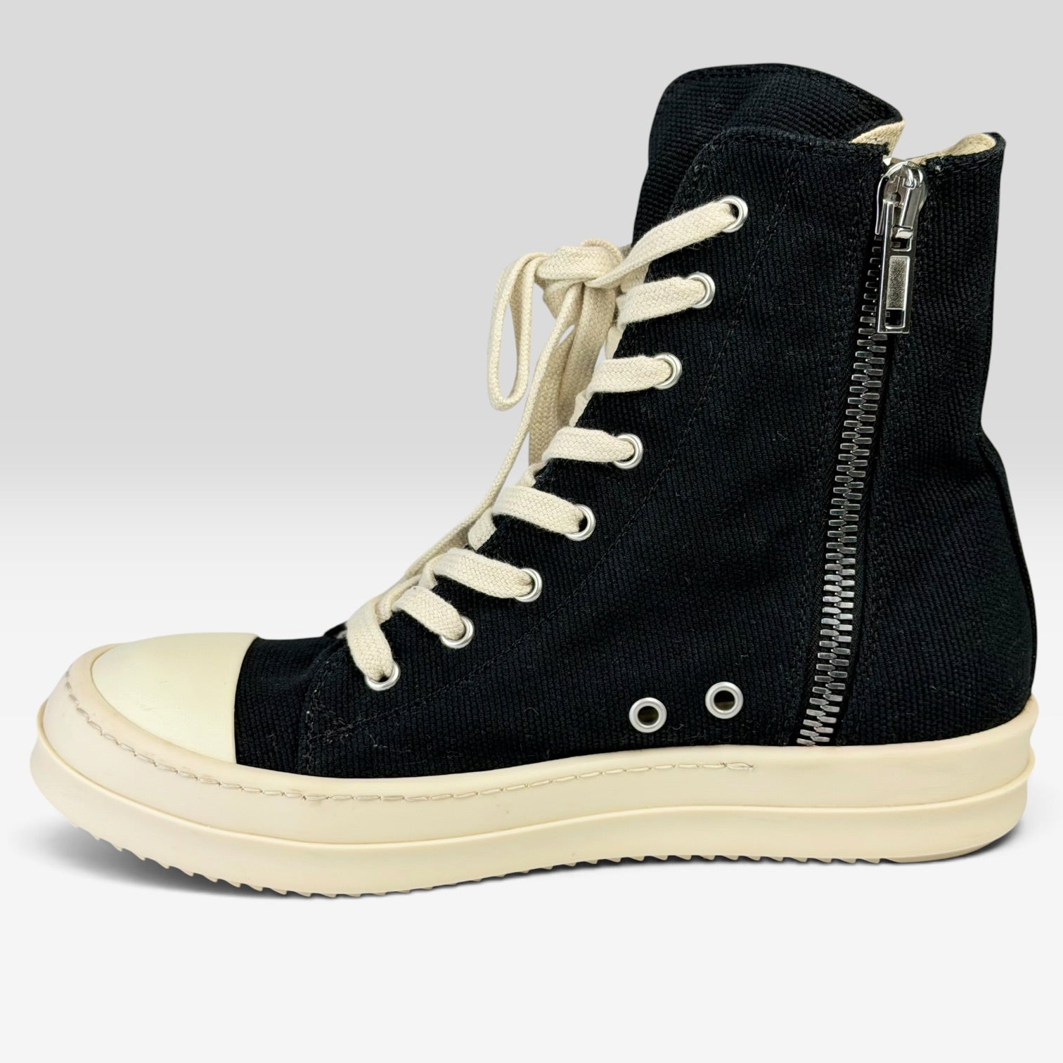 Rick Owens DRKSHDW Ramones High Black/Milk