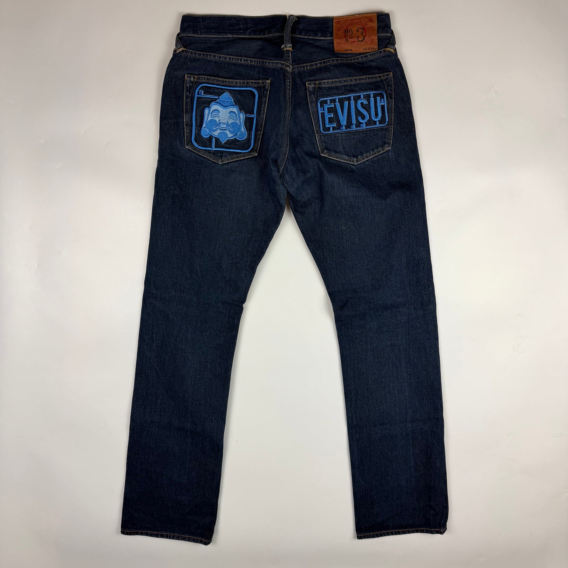 Evisu Embroidered Buddha Seagull Jeans