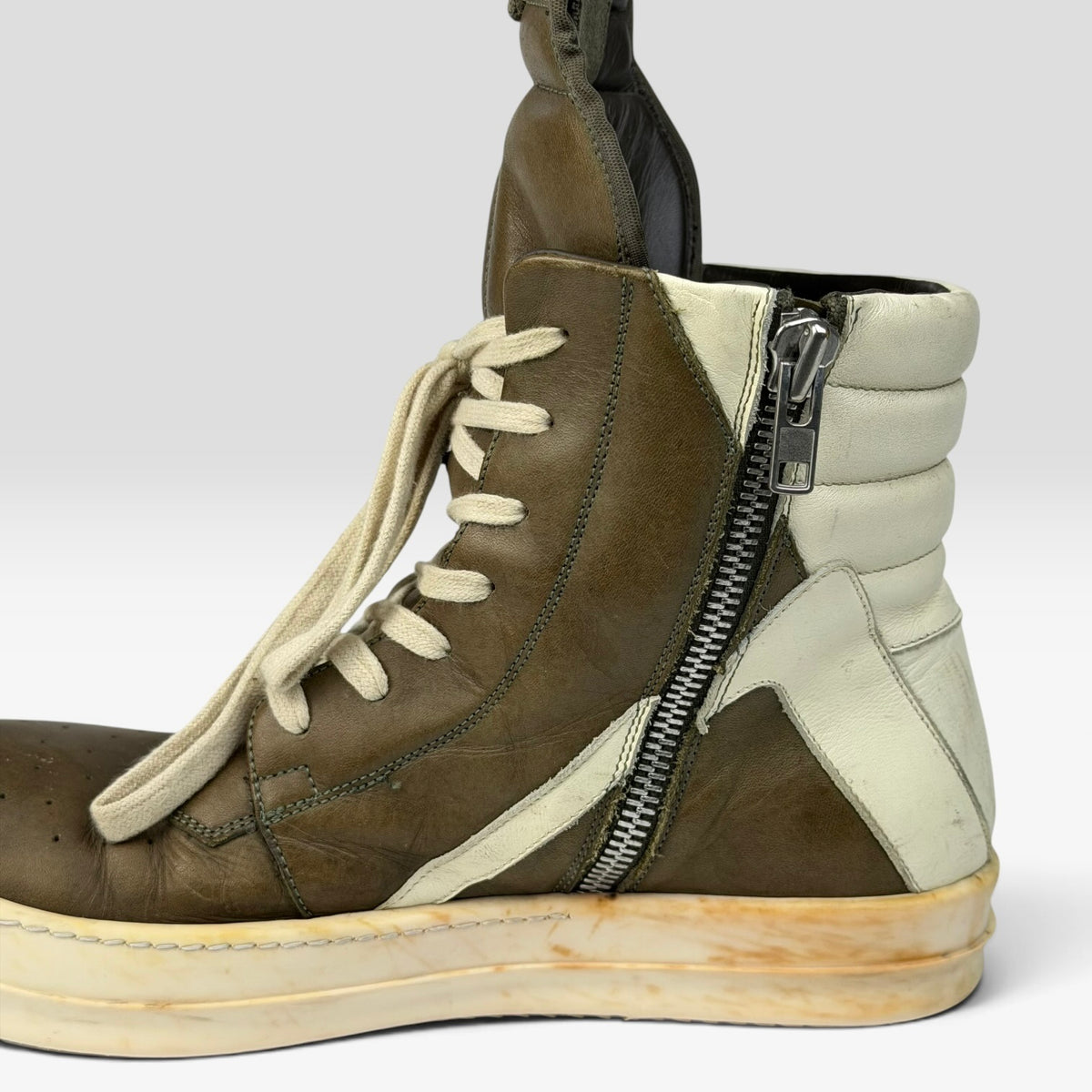 Rick Owens Geobasket Brown/Milk 2016