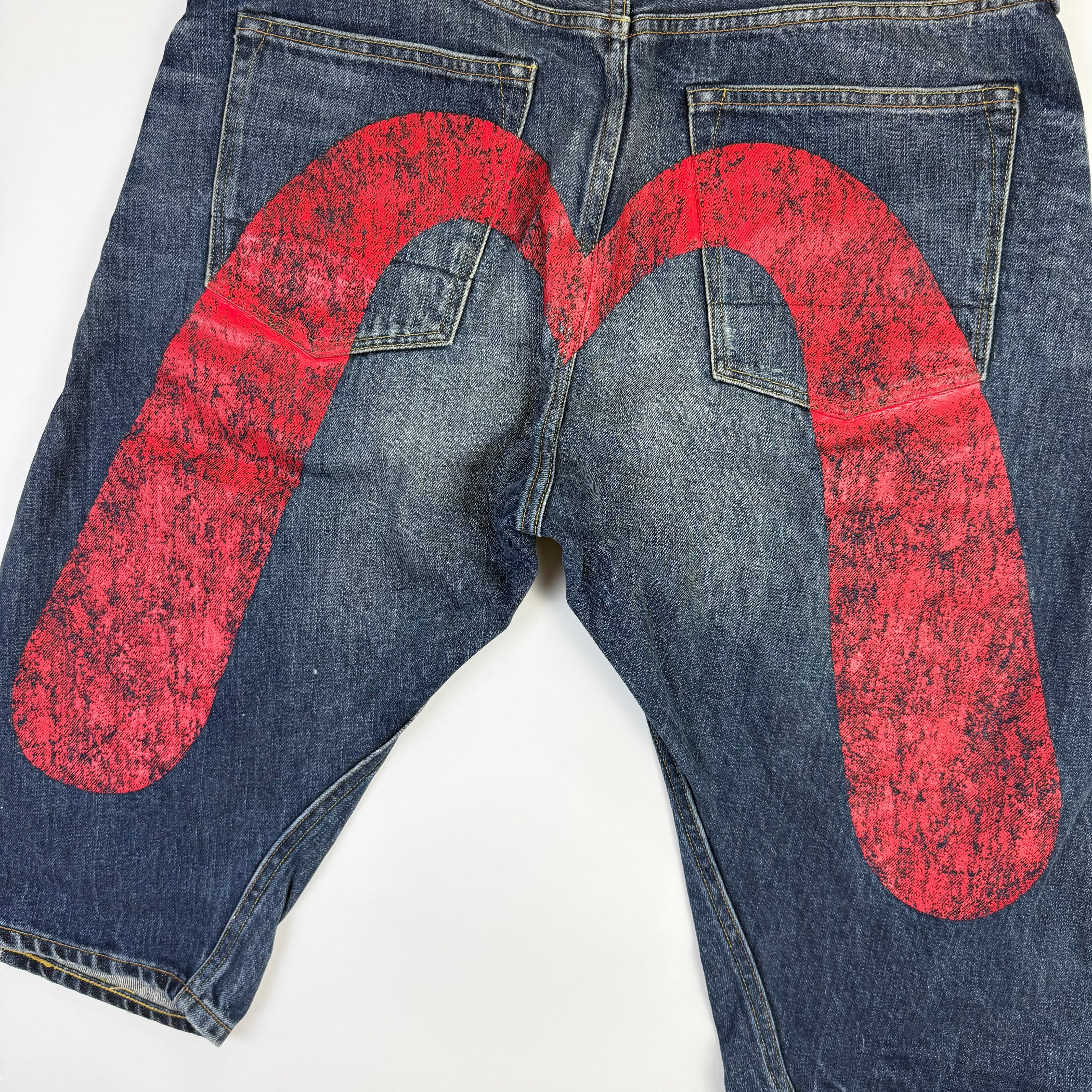 Evisu Daicock Japanese Denim Shorts
