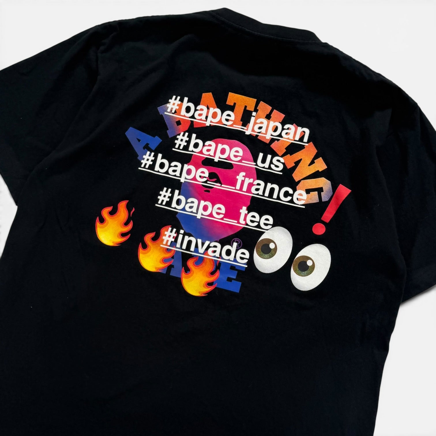 Bape Emoji College Logo T-shirt