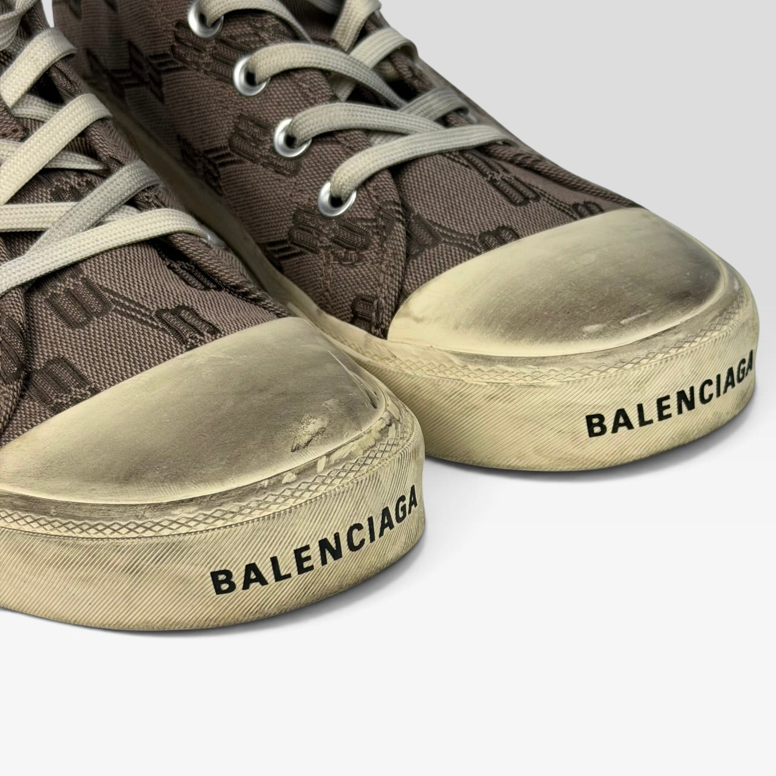 Balenciaga Paris Low Top BB Monogram Dark Beige/Brown