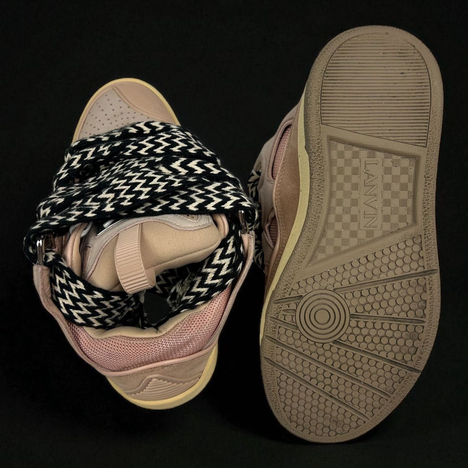 Lanvin Curb Pink Sneakers