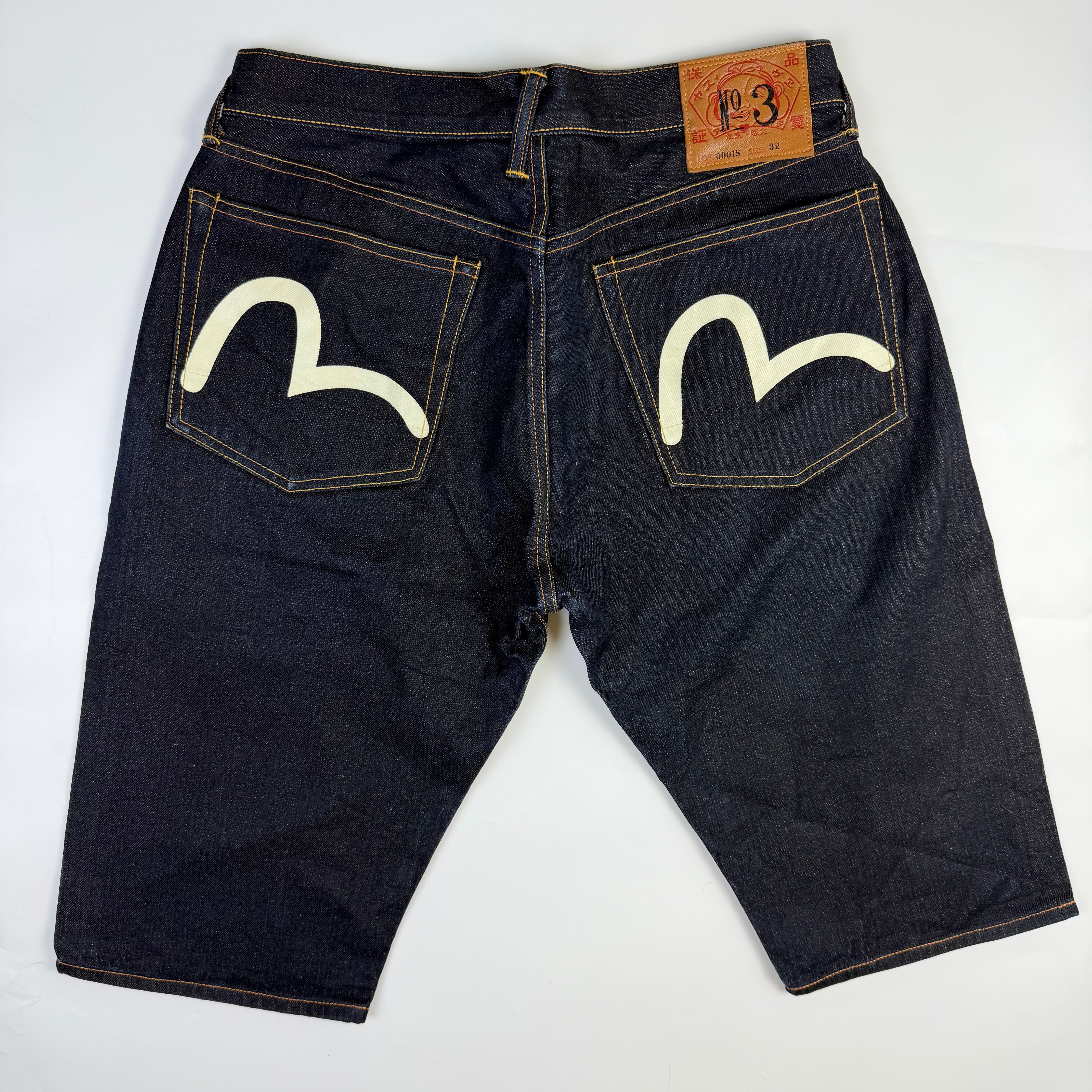 Evisu No. 3 Seagull Japanese Denim Shorts