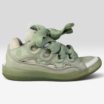 Lanvin Curb Turquoise Sneakers