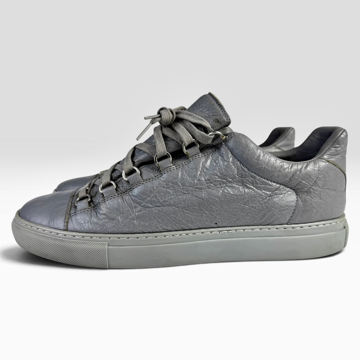 Balenciaga Arena Low Grey Leather