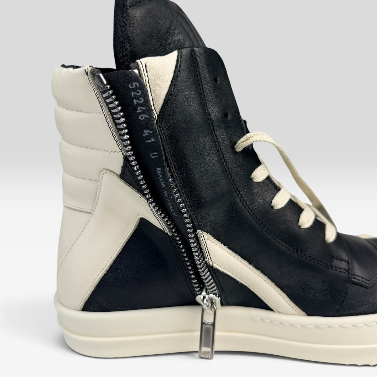 Rick Owens Geobasket Black/Milk