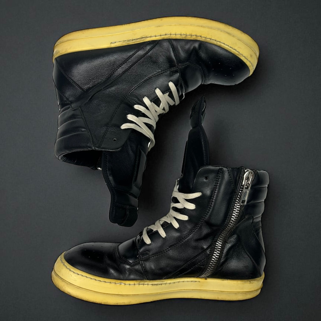 Rick Owens Geobasket Black Milk