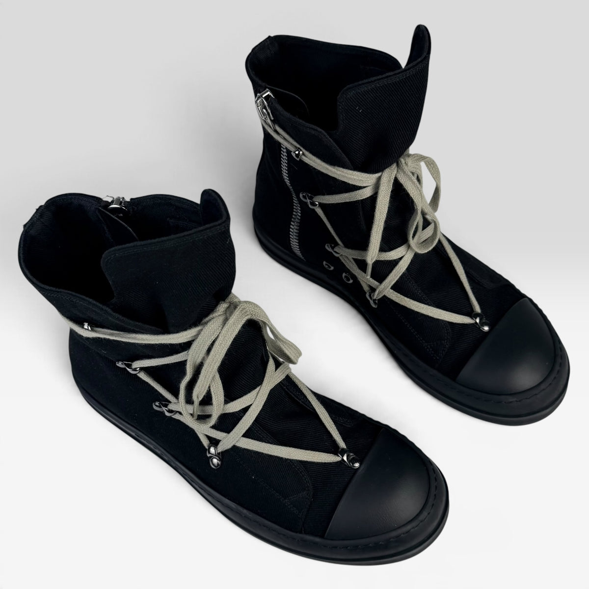 Rick Owens DRKSHDW Hexagram Ramones High Black/Pearl – Incaltaminte Barbati RICK OWENS recomandat de V STEALS