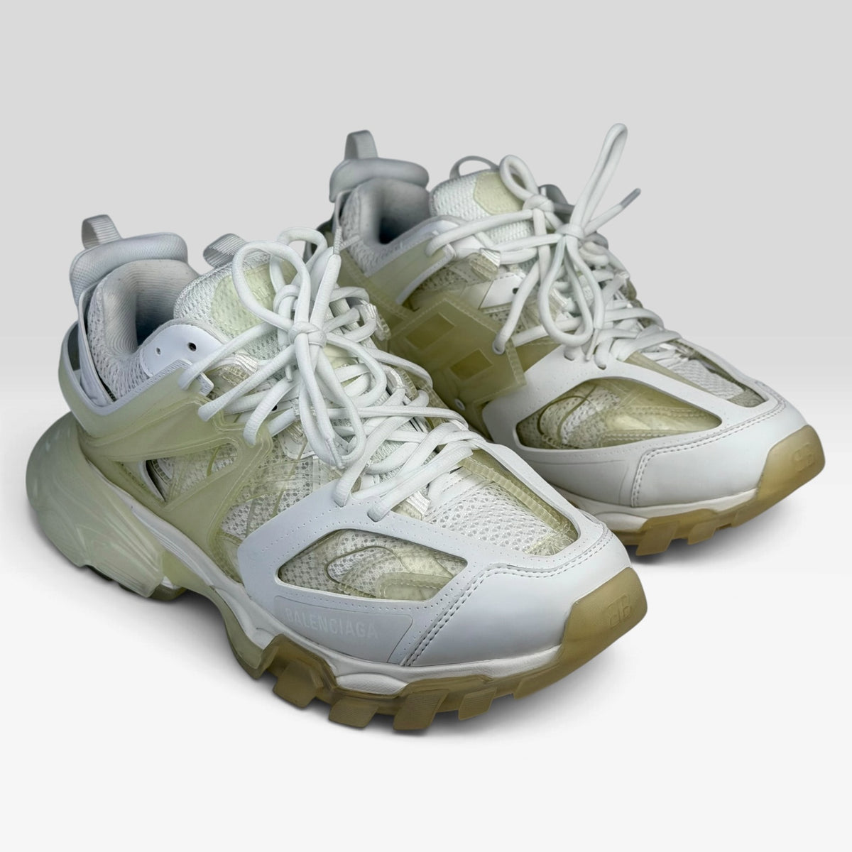 Balenciaga Track Clear Sole White
