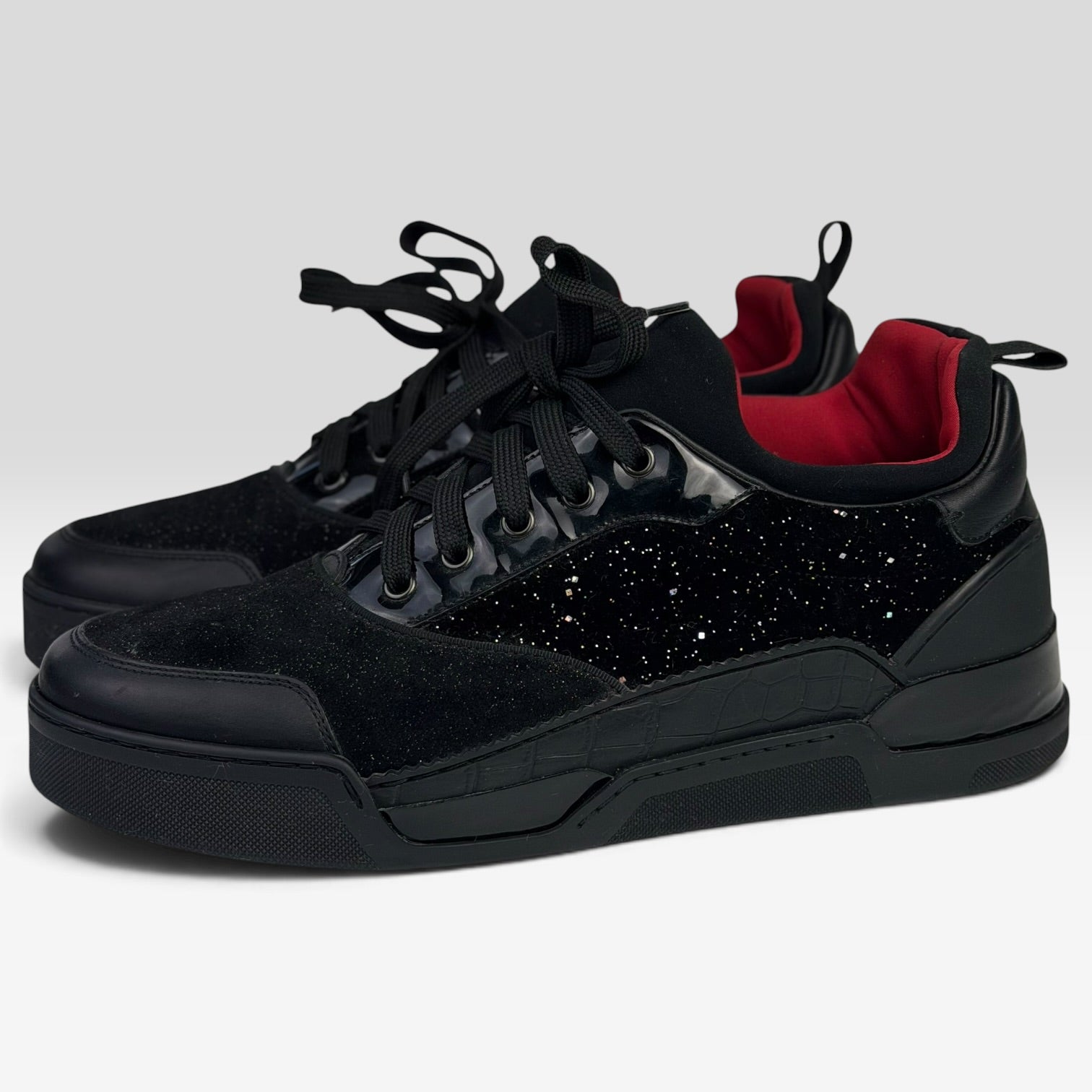 Christian Louboutin Aurelien Low-Top Black Glitter
