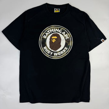 Bape 1st Camo Busy Works T-Shirt Black