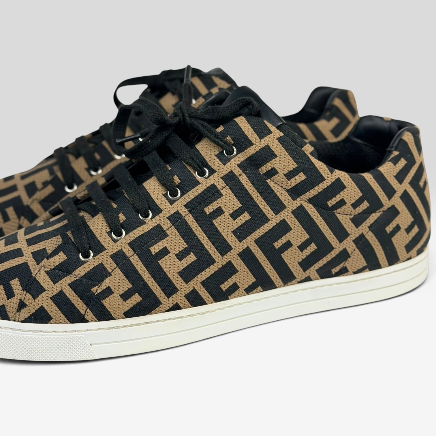 Fendi FF Zucca Monogram Low-Top Sneakers