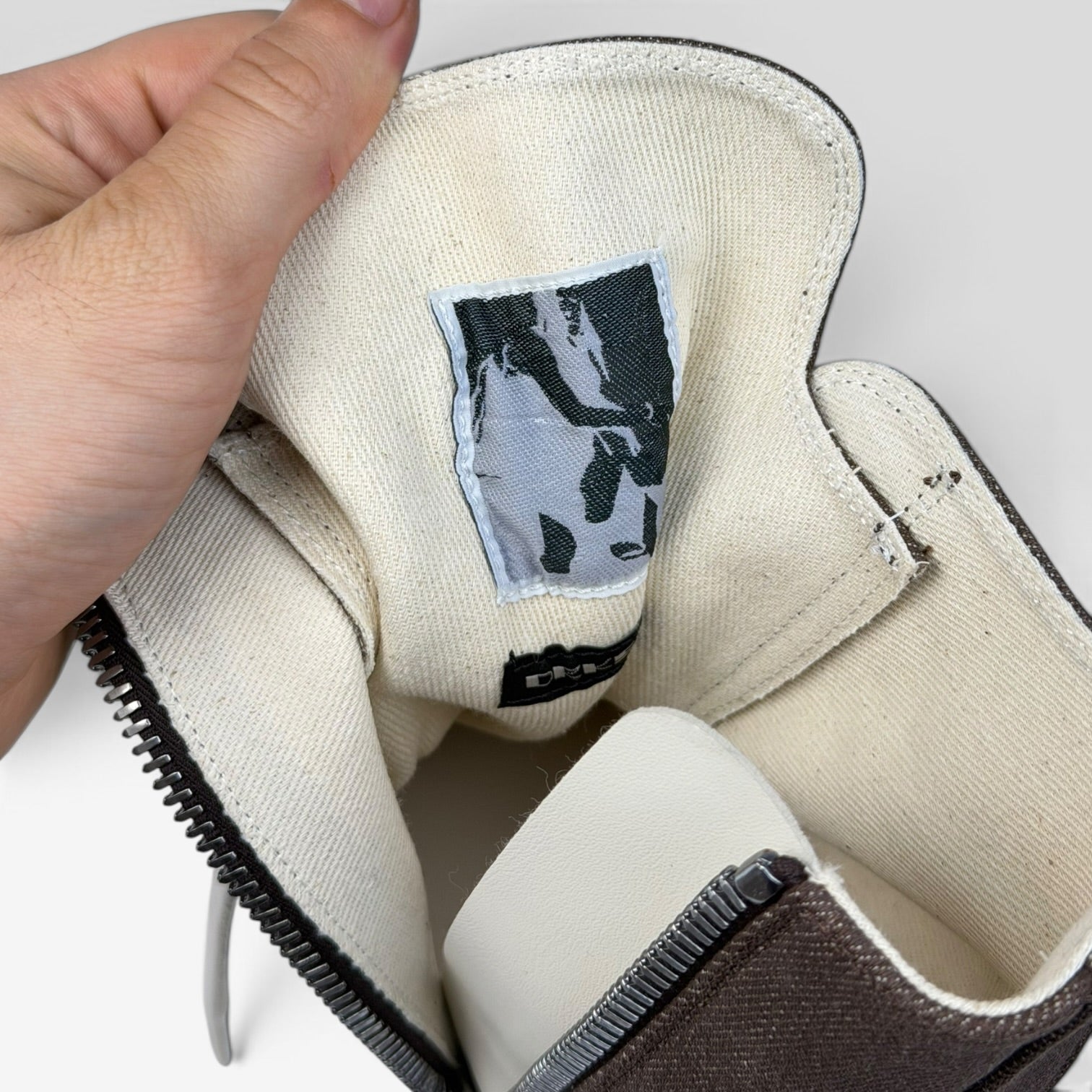 Rick Owens DRKSHDW Ramones High Dark Dust Denim