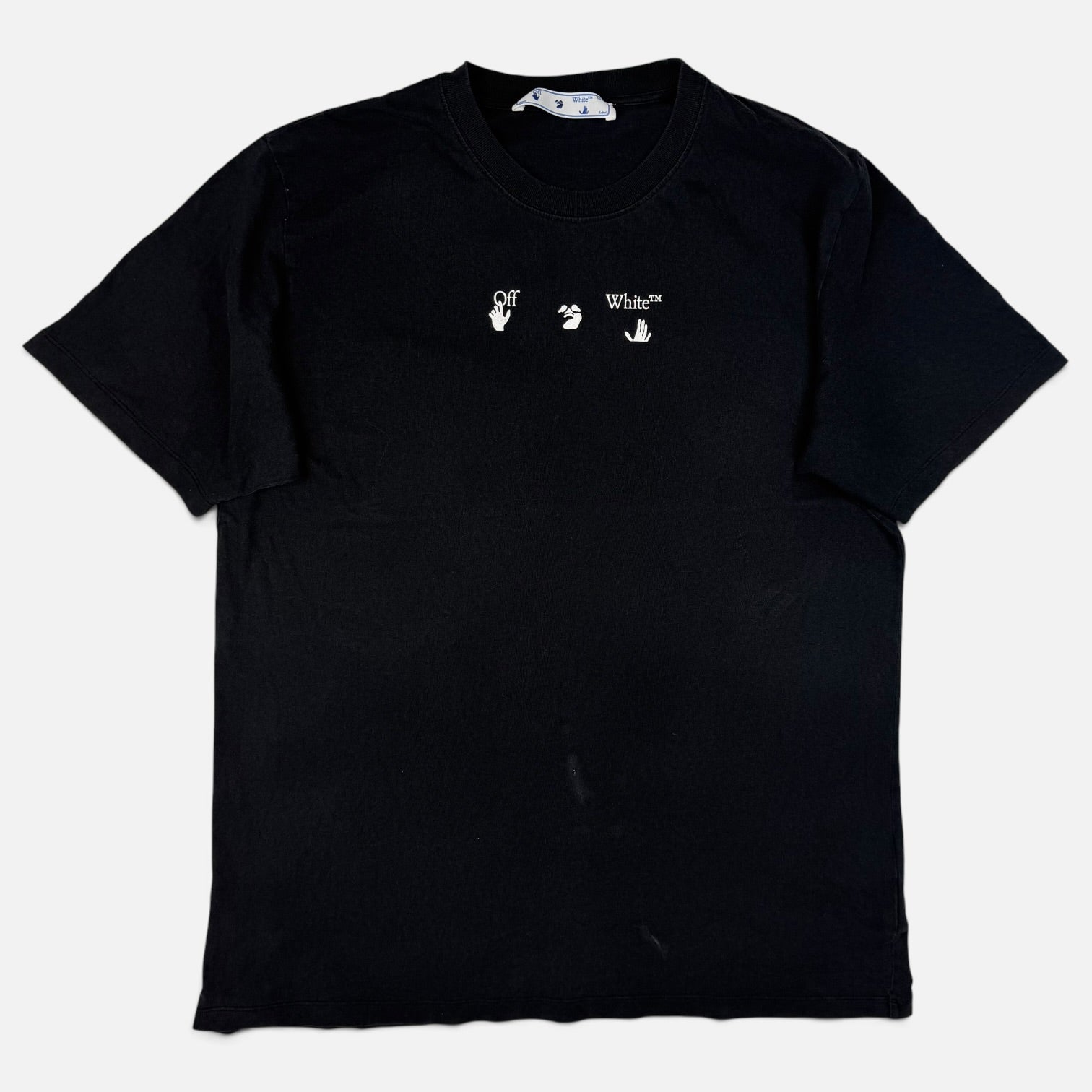 Off-White Blue Marker T-Shirt Black