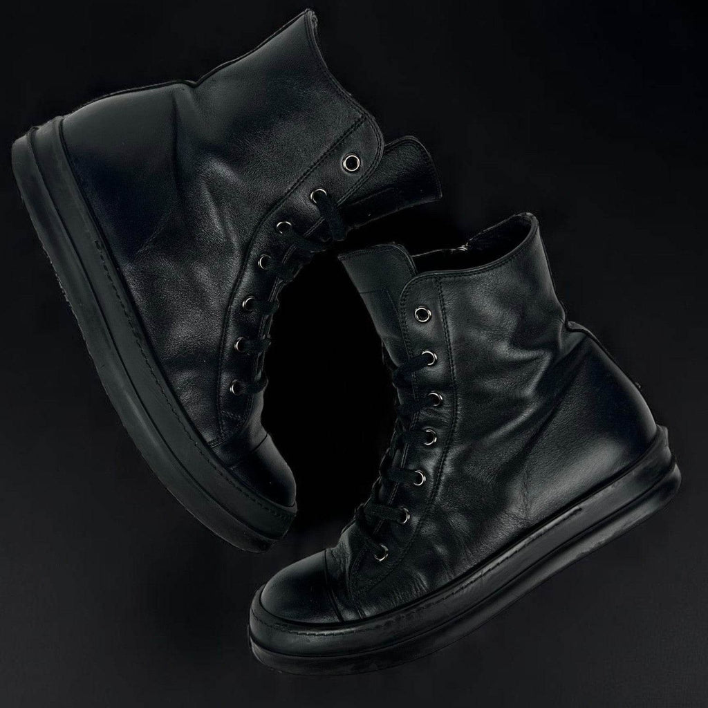 Rick Owens Ramones High Mainline Black - V STEALS