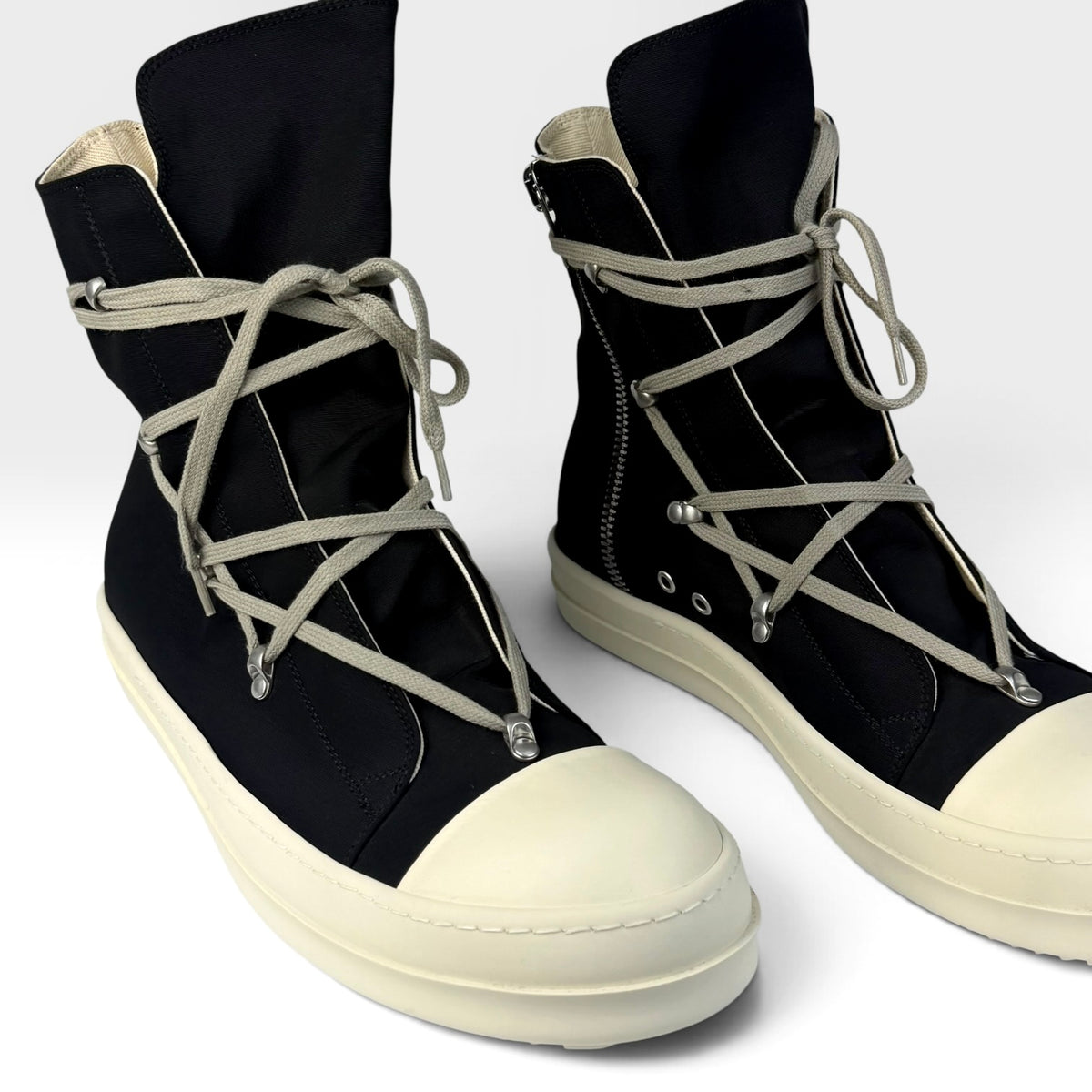 Rick Owens DRKSHDW Hexagram Ramones High Black/Milk