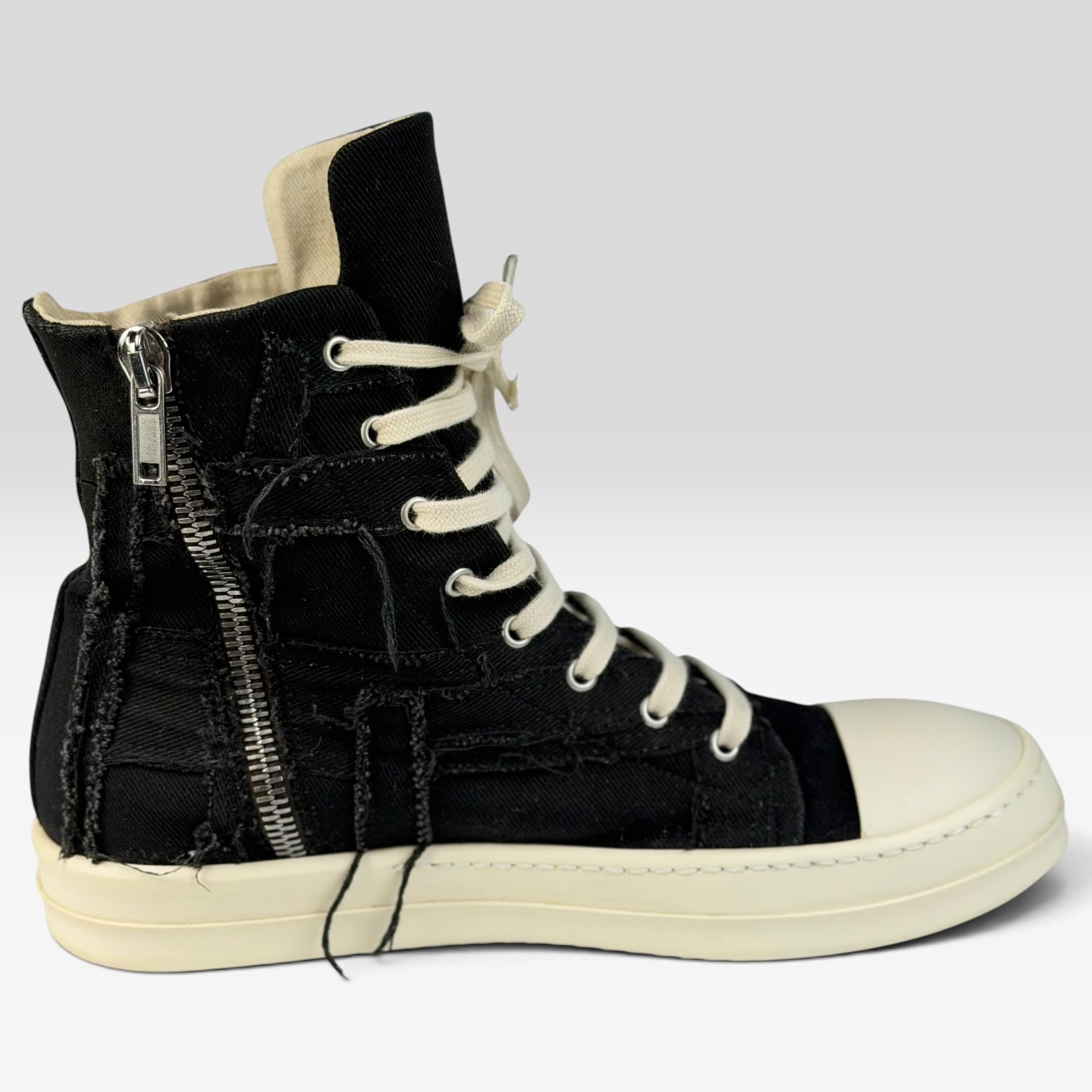 Rick Owens DRKSHDW Ramones High Slashed Black/Milk