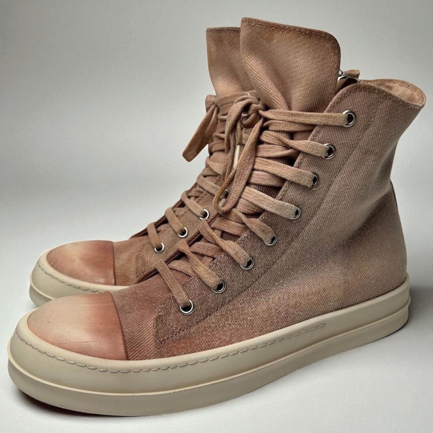 Rick Owens Ramones High Faded Pink