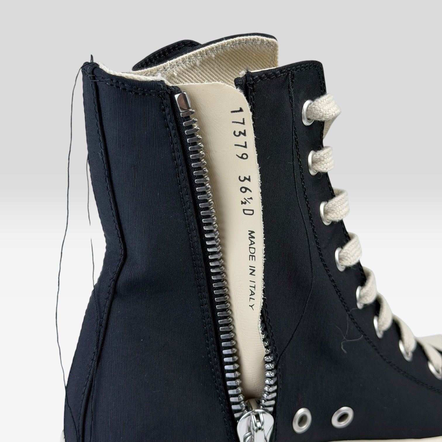 Rick Owens DRKSHDW Ramones High Double Thread Black/Milk