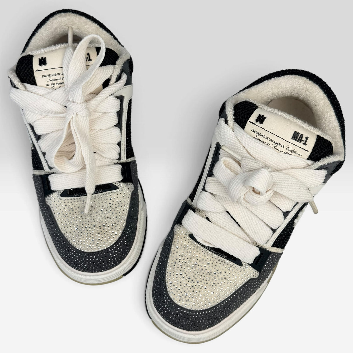 Amiri MA-1 Crystal White/Black – Incaltaminte Barbati AMIRI la V STEALS – AMIRI