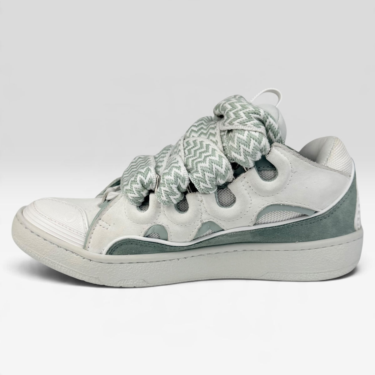 Lanvin Curb Turquoise/White
