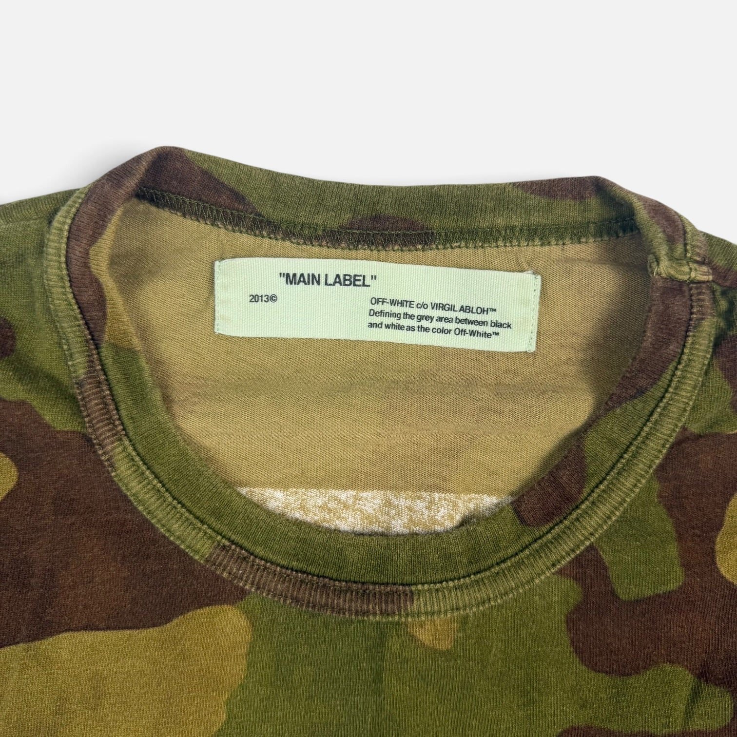 Off-White Camouflage T-Shirt Green