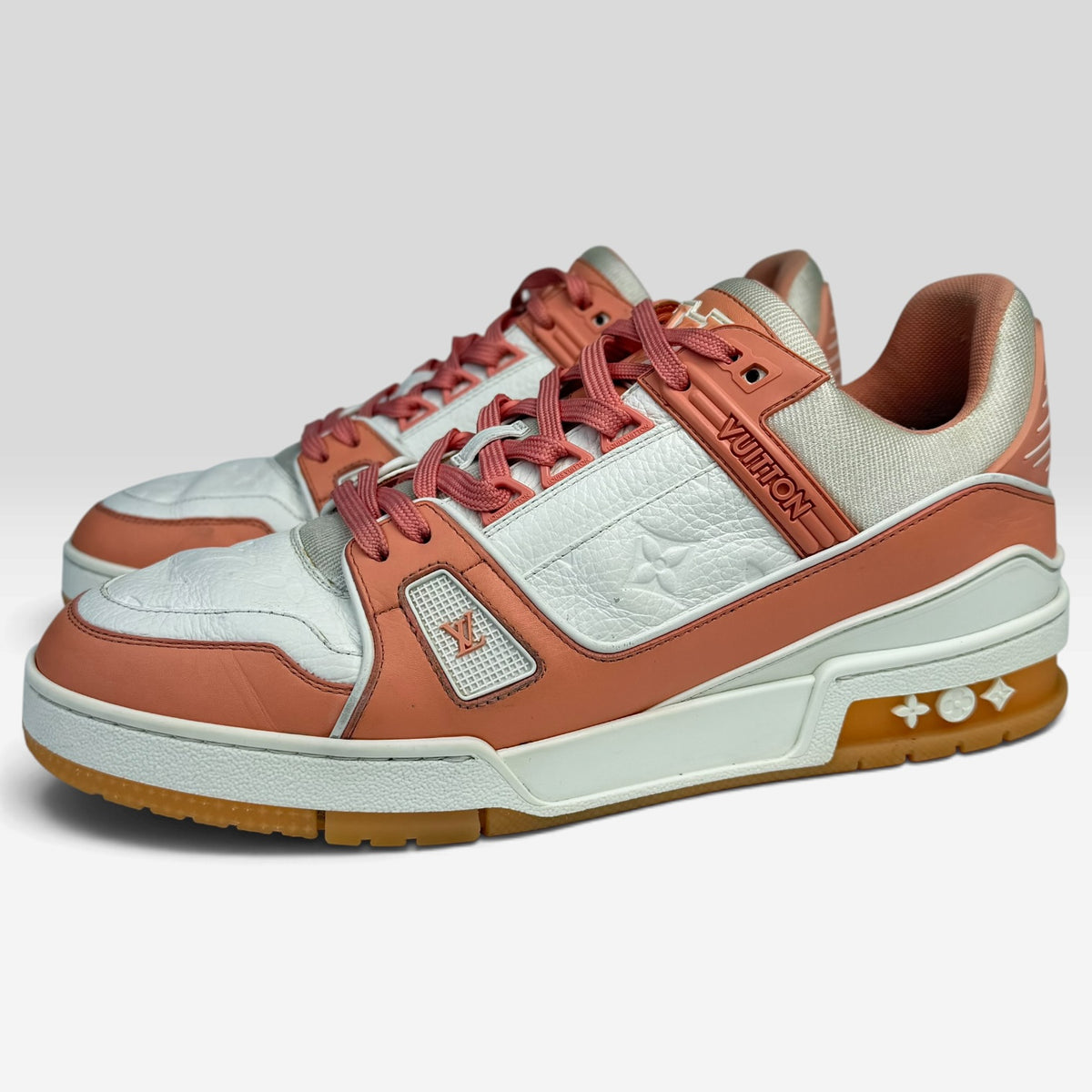 Louis Vuitton LV Trainer Peach/White