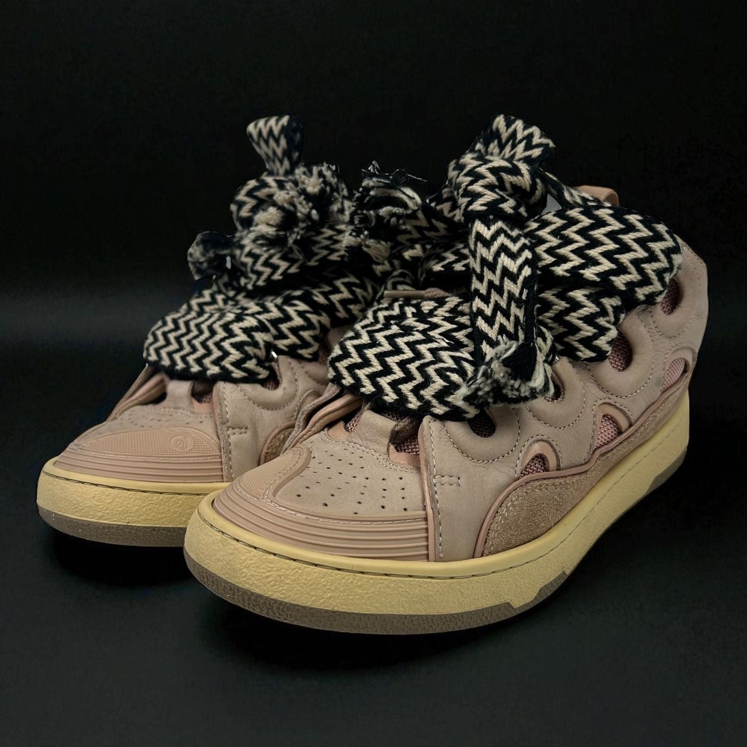 Lanvin Curb Pink Sneakers