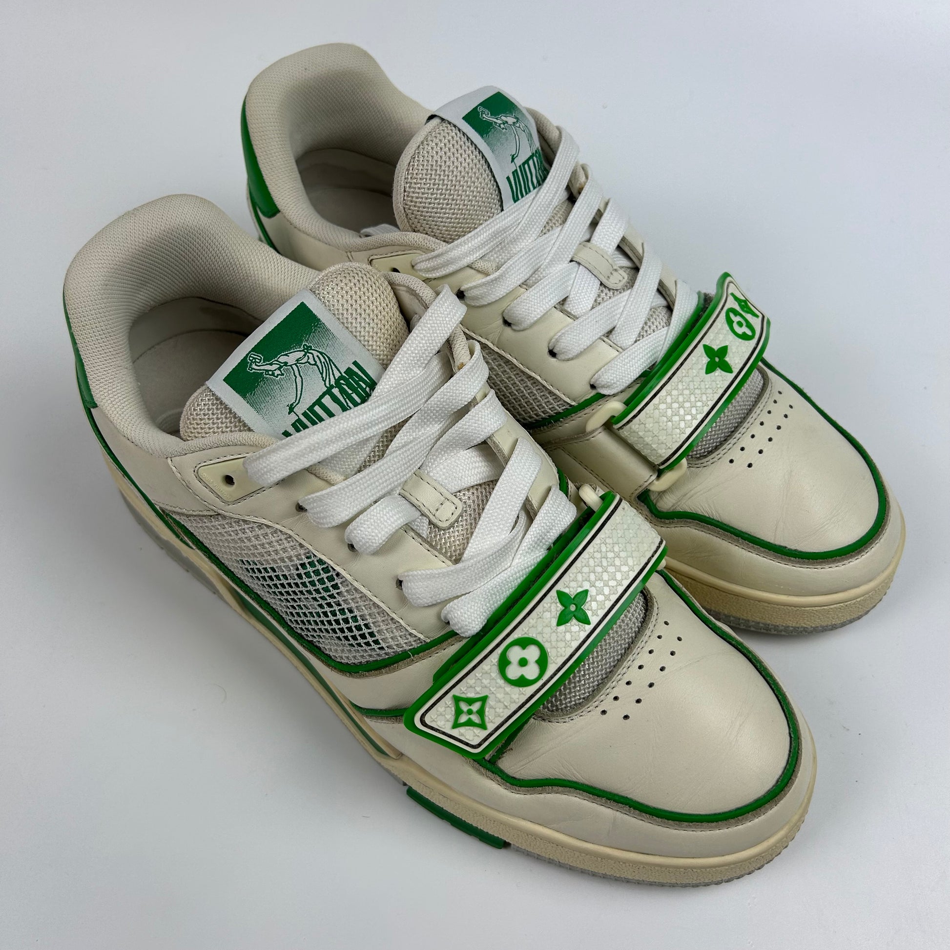 Louis Vuitton LV Trainer Green Mesh