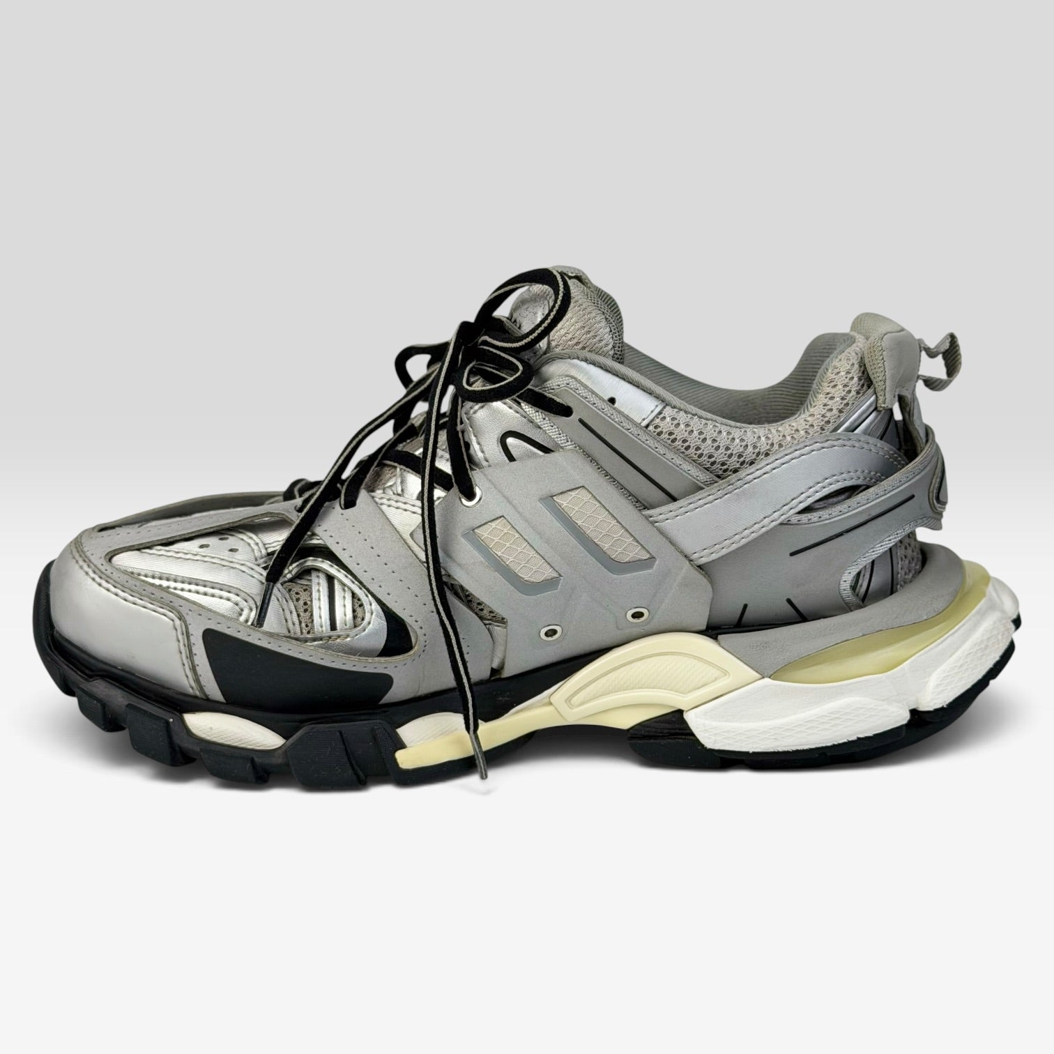 Balenciaga Track Metallic Silver