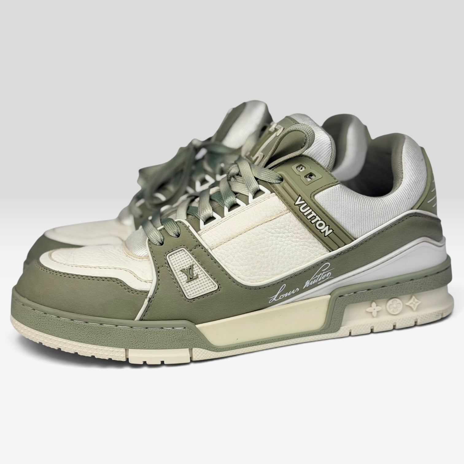 Louis Vuitton LV Trainer Green Two-Tone