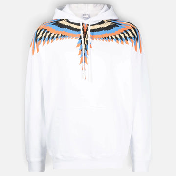 Marcelo Burlon Wings Hoodie White